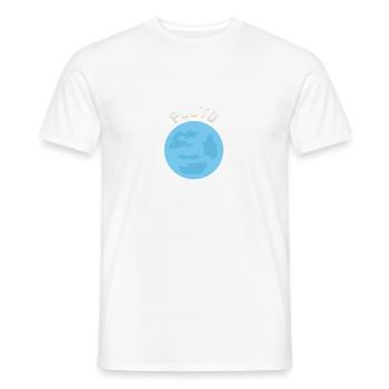 PLUTO NEVER FORGET 1930-2006 - Men's T-Shirt - white - Front - AI Model Male 178 dark (178cm)