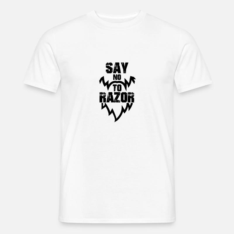 Beard Beard bearded beard mustache schnauzer - Men’s T-shirt - white