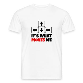 Tastatur / es bewegt mich / Geschenk / Zocken - Männer T-Shirt - Weiß - Vorne - AI Model Male 178 dark (178cm)