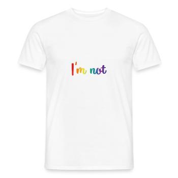 Gay - Gay - Gay Pride - Gift - Pride - Men's T-Shirt - white - Front - AI Model Male 178 dark (178cm)
