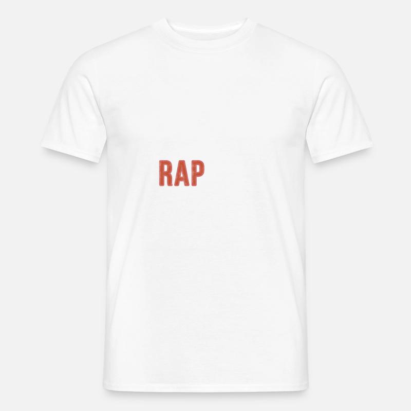 Eat sleep Rap Repeat - Funny Gift - Männer T-Shirt - Weiß