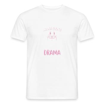MAMA LAMA PAS DE TEMPS POUR GOT DRAME / cadeaux - T-shirt homme - blanc - Devant - AI Model Male 178 dark (178cm)