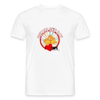 Jour Chips de pommes de terre - T-shirt homme - blanc - Devant - AI Model Male 178 dark (178cm)