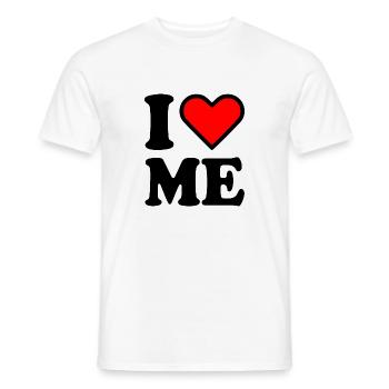 I love me - Männer T-Shirt - Weiß - Vorne - AI Model Male 178 dark (178cm)