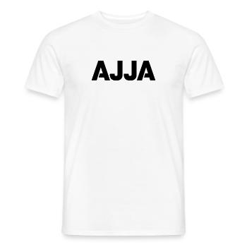 Ajja, Limburg dialect T-shirts - Men's T-Shirt - white - Front - AI Model Male 178 dark (178cm)