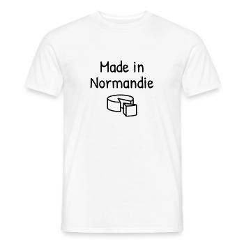 Normandie / Normand / Normande / France - Männer T-Shirt - Weiß - Vorne - AI Model Male 178 dark (178cm)