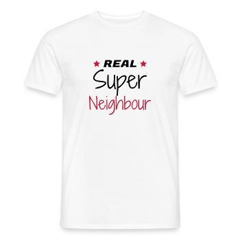 voisin / voisinage / voisine / convivial - T-shirt homme - blanc - Devant - AI Model Male 178 dark (178cm)
