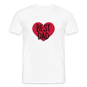 Papa Fête des Pères Naissance Bébé Anniversaire - T-shirt homme - blanc - Devant - AI Model Male 178 dark (178cm)