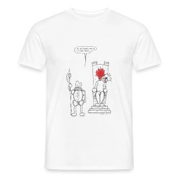 roi - T-shirt homme - blanc - Devant - AI Model Male 178 dark (178cm)