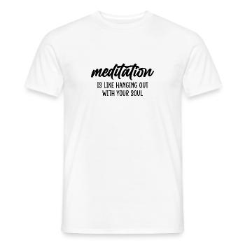 Cooler Yoga Spruch Geschenk Yogi - Männer T-Shirt - Weiß - Vorne - AI Model Male 178 dark (178cm)