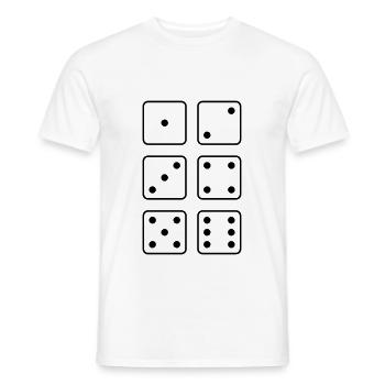 cube - Men's T-Shirt - white - Front - AI Model Male 178 dark (178cm)
