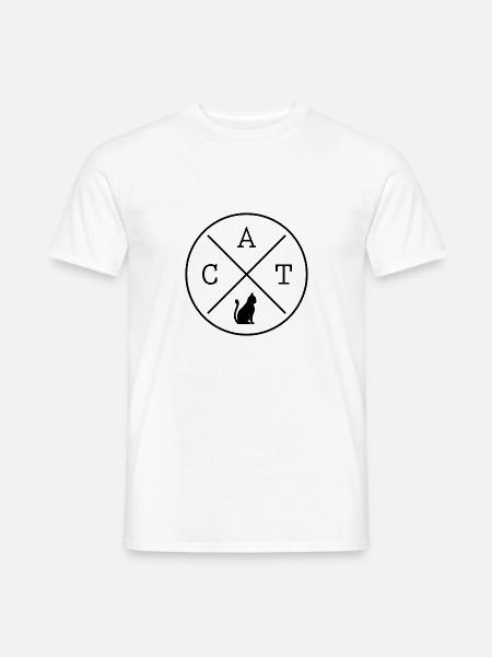 Katze Katzen Katzenliebhaber Geschenk - Männer T-Shirt - Weiß