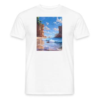 Coast - Men's T-Shirt - white - Front - AI Model Male 178 dark (178cm)