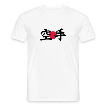 karaté - T-shirt homme - blanc - Devant - AI Model Male 178 dark (178cm)