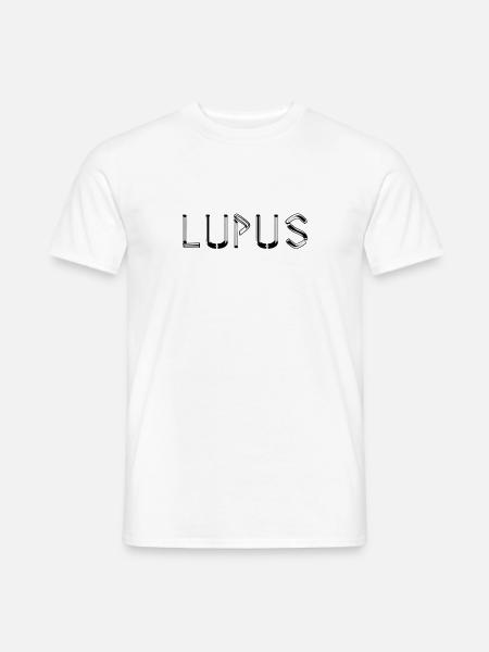 Der Lupus - Männer T-Shirt - Weiß