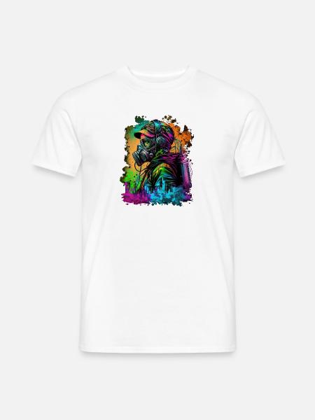 graffiti girl2 - Männer T-Shirt - Weiß