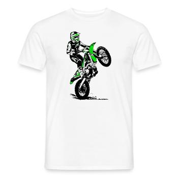 Supercross - Moto Cross - Motocross - Men's T-Shirt - white - Front - AI Model Male 178 dark (178cm)