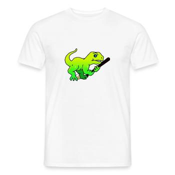 sports-dinos baseball (DDP) - Männer T-Shirt - Weiß - Vorne - AI Model Male 178 dark (178cm)