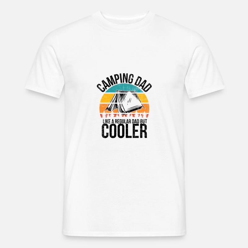 Camping - Männer T-Shirt - Weiß