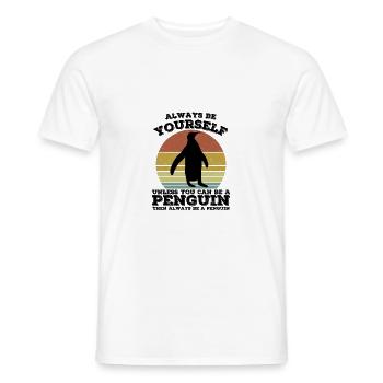 Penguin - Männer T-Shirt - Weiß - Vorne - AI Model Male 178 dark (178cm)