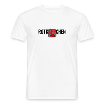 Rotkäppchen App - Männer T-Shirt - Weiß - Vorne - AI Model Male 178 dark (178cm)