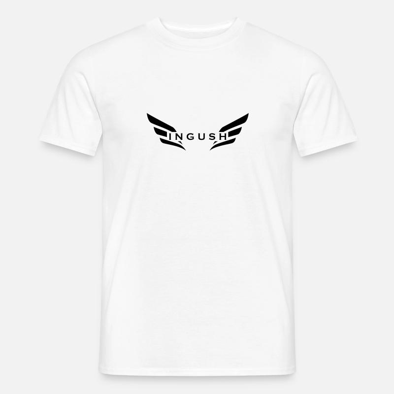 Ingush Flügel - Männer T-Shirt - Weiß