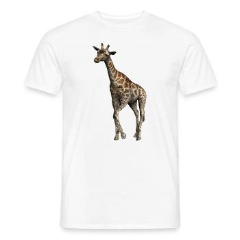 girafe - T-shirt homme - blanc - Devant - AI Model Male 178 dark (178cm)