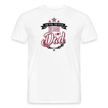 The Man, The Myth, The Legend - Dad - Father-Baby - T-shirt homme - blanc - Devant - AI Model Male 178 dark (178cm)