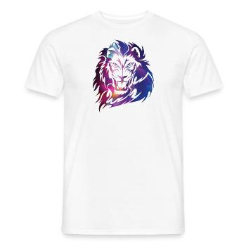 Fantasy lion face mane - Men's T-Shirt - white - Front - AI Model Male 178 dark (178cm)
