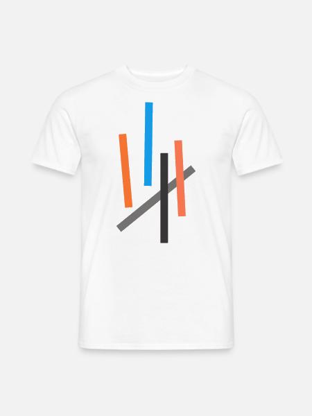 minimal - Männer T-Shirt - Weiß