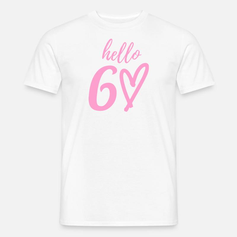 hello 60. 60th birthday - Men's T-Shirt - white