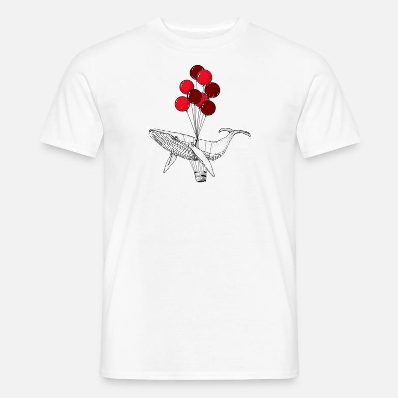WAL AN LUFTBALLONS - Männer T-Shirt - Weiß