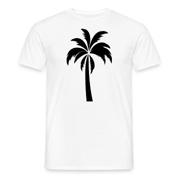 palmier - T-shirt homme - blanc - Devant - AI Model Male 178 dark (178cm)