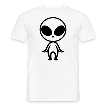 Außerirdischer - Männer T-Shirt - Weiß - Vorne - AI Model Male 178 dark (178cm)