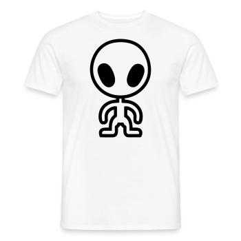 Außerirdischer - Männer T-Shirt - Weiß - Vorne - AI Model Male 178 dark (178cm)