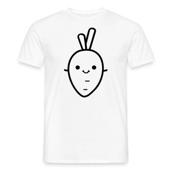 Karotte - Männer T-Shirt - Weiß - Vorne - AI Model Male 178 dark (178cm)