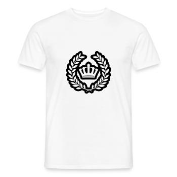 Symbole de couronne - T-shirt homme - blanc - Devant - AI Model Male 178 dark (178cm)