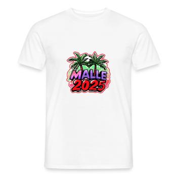 L’île de Malle 2025 - T-shirt homme - blanc - Devant - AI Model Male 178 dark (178cm)