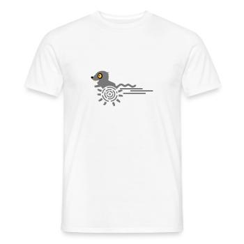 Gerbil / Running Gerbil (3c) - Men's T-Shirt - white - Front - AI Model Male 178 dark (178cm)