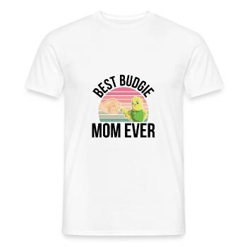 Perruche ondulée - T-shirt homme - blanc - Devant - AI Model Male 178 dark (178cm)