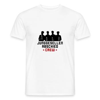 Junggesellen Crew Jga - Männer T-Shirt - Weiß - Vorne - AI Model Male 178 dark (178cm)