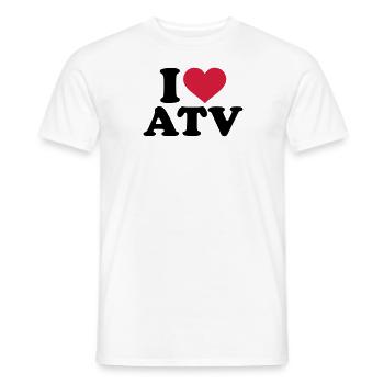 ATV - Männer T-Shirt - Weiß - Vorne - AI Model Male 178 dark (178cm)