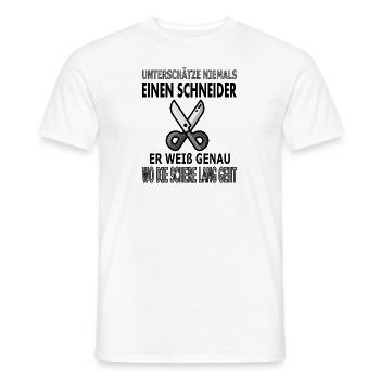 Schneider Nähen Nadel Fadel Näherin Geschenkidee - Männer T-Shirt - Weiß - Vorne - AI Model Male 178 dark (178cm)