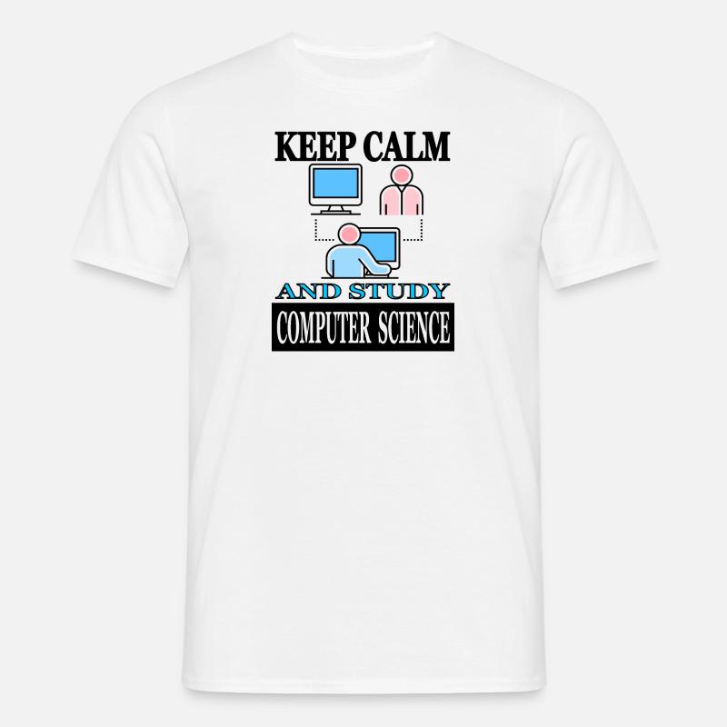 Informatik Student Computerlinguistik studieren - Männer T-Shirt - Weiß