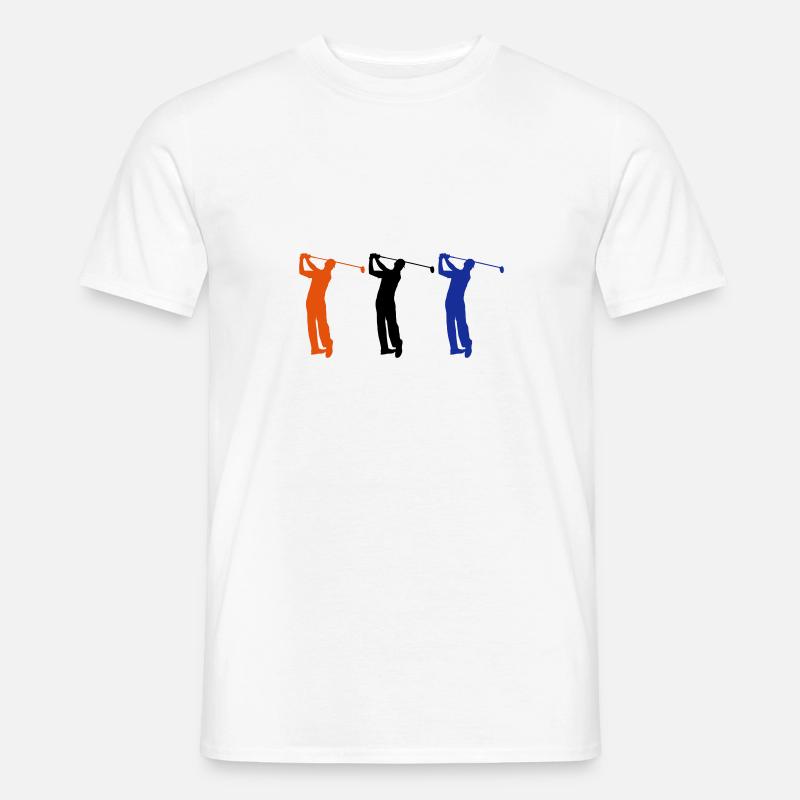 Golf - Männer T-Shirt - Weiß
