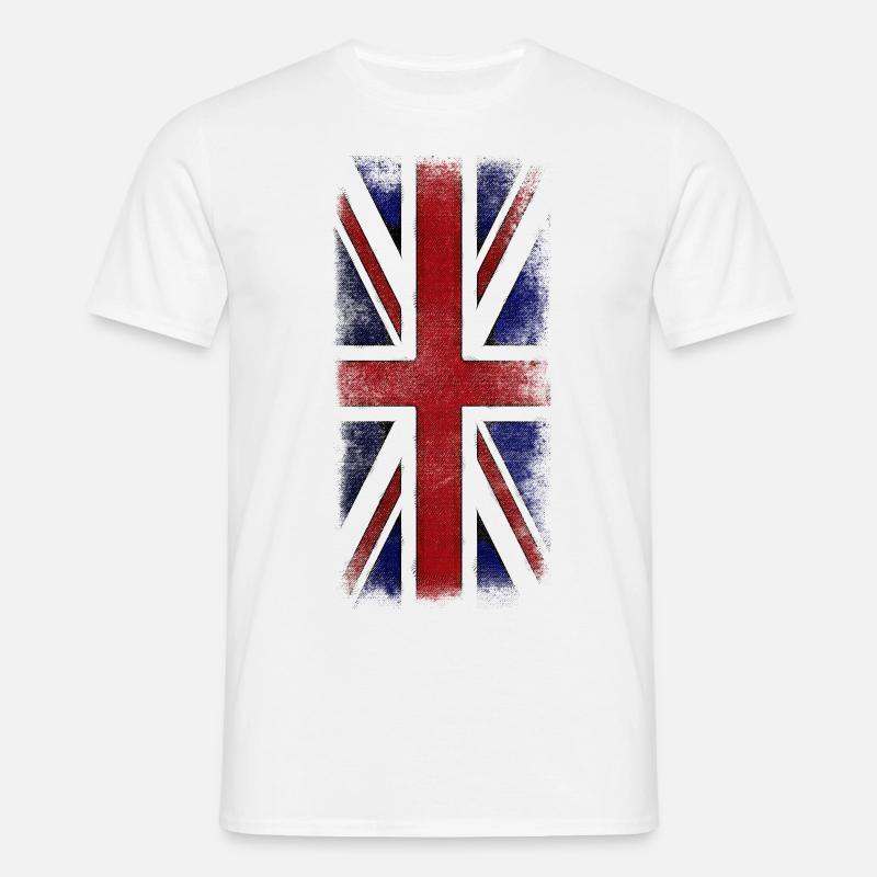 union jack - Men's T-Shirt - white