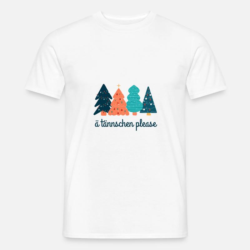 Ä tännschen please - Christmas Tree - Männer T-Shirt - Weiß