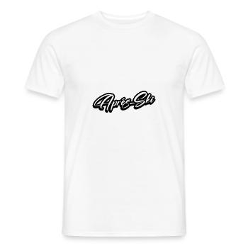 Après-ski - T-shirt homme - blanc - Devant - AI Model Male 178 dark (178cm)