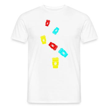Kaffee Symbol - Männer T-Shirt - Weiß - Vorne - AI Model Male 178 dark (178cm)