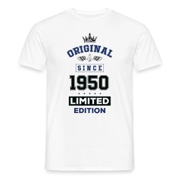 1950 limited edition Geburtstag - Männer T-Shirt - Weiß - Vorne - AI Model Male 178 dark (178cm)